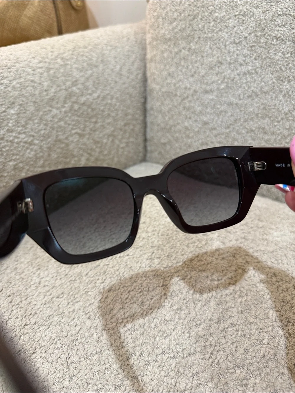 Chanel 5506-a deep burgundy Oversized Square Sunglasses in Black - Picture 7 of 7